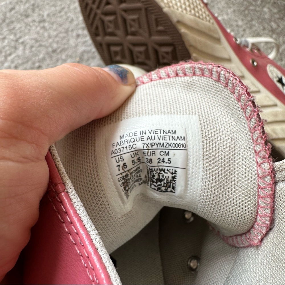 Pink Metallic Platform Converse - image 4